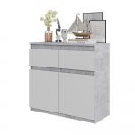 Elutoa kummut Noah 80x75x35 cm Betoon