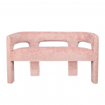 Polsterdatud pink Leith hele roosa