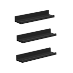 Seinariiulid elutuppa 3 tk must mdf