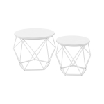 Diivanilauad 2tk 48.2x48.2x39.2 cm valge
