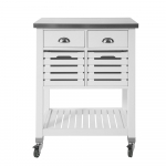 Valge k&ouml;&ouml;gikapp 73x46x92 cm valge