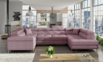 Nurgadiivan Letto 340x202x90 cm Roosa