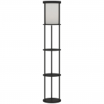 P&otilde;randalamp 29x158 cm must riiulitega E27 LED-pirniga