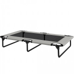 K&otilde;rgendatud koeravoodi 107x61x20 cm helehall kuni 30 kg