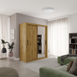 Liugustega Riidekapp MODI-M 160 160x200x64 Must