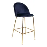 Baaritoolid 2tk Lausanne Sinine Messing