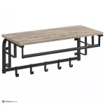 Riidenagi seinale 66 x 30 x 27 cm hall 5 konksu ja riiul