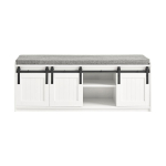 Esikupink jalatsiriiul 120 cm hall valge MDF