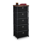 Kummut 65 &times; 43 &times; 33 cm must kangast sahtlid ja metallraam