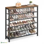 Kingariiul 100&times;30&times;110 cm must-pruun metallraam esikusse