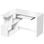 Nurgalaud 120 &times; 100 &times; 76 cm valge puidumustriga