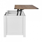 Diivanilaud panipaigaga 120x50x62 valge