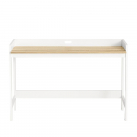Arvutilaud valge 121 &times; 45 &times; 73 cm tagumise kaabliavaga