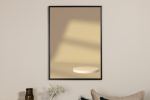 Seinapilt Aknalamp 70 x 100 cm kollane paberplakat