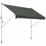 Veekindel markiis 300x150 cm hall k&auml;sitsi keritav