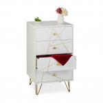 Kummut 86 x 48 x 39 cm valge 4 sahtliga MDF