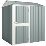 Metallist aiamaja 209&times;177&times;236 cm hall tsingitud teras