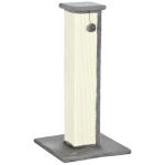 Kassi kraapimispost 81 cm kreemjas sisal ja pl&uuml;&uuml;s
