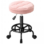 Ratastel taburet 50 x 50-66 cm roosa
