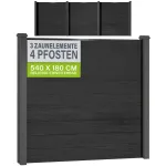 Homestar privaatsuspiirde komplekt WPC 3 paneeli antratsiit