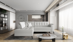 Nurgadiivan Lanvin 260x210x93 cm Valge