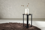 Lawton must abilaud 40 cm MDF plaat ja terasraam