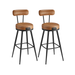 Baaritoolide komplekt 2 tk 56x56x1015 cm pruun