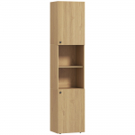 K&otilde;rge vannitoakapp 40x31x182 cm pruun FSC materjal