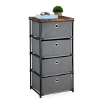 Kummut 65 x 43 x 33 cm must kangast sahtlid ja metallraam
