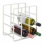 Metallist veiniriiul 30x27,5x20 cm valge 9 pudelile