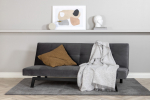 Lahtik&auml;iv diivanvoodi Bodil 180x55 cm tumehall samet