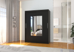 Liugustega Riidekapp DORRIGO 150 150x200x58 cm Must