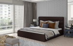 Voodi Karamell 140x200 cm Tumepruun