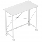 Kirjutuslaud 80 &times; 40 &times; 75 cm valge terasraamiga