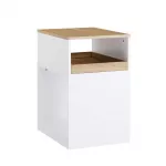 Arhiivikapp rattatega 40 x 50 x 65 cm valge MDF ja riiulid