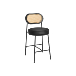 Baaritoolid 2 tk 48 x 46 x 92 cm tindimust