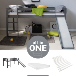 Laste narivoodi komplekt 90x200 cm hall