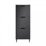 Jalatsikapp sahtliga 19 x 129 x 50 cm must MDF ja metall