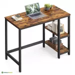 Kontorilaud pruun 50 x 100 x 76 cm reguleeritav riiul
