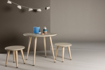 Laste lauakomplekt 60 cm valge MDF ja 2 tooli