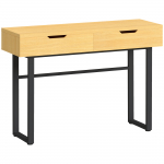 Konsoll-laud 110&times;35&times;76,5 cm 2 sahtlit ja metallraam