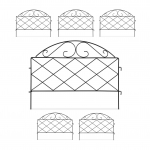 Muruservade komplekt 40 x 54,5 x 1 cm must metall 6 osa
