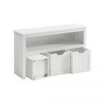 Hoiukapp 102 &times; 30 &times; 60 cm valge MDF madal laste kapp