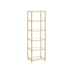 Kitsas raamaturiiul 30 x 40 x 177 cm kuldne