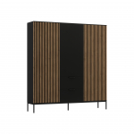 Riidekapp Meorati 185 185x60x200 cm Must