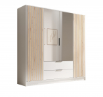 Riidekapp Neri 200 200x200x51 cm Valge