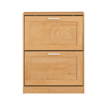 Jalatsikapp pruun 60 &times; 23 &times; 79 cm MDF ja 2 sahtlit