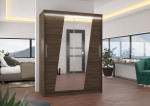 Liugustega Riidekapp BOLTON 150 150x200x58 Choco