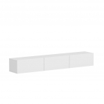 TV alus seinale Asir 180x26x32 cm valge melamiinkattega