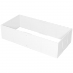 Koera aedik 196 x 96 x 48 cm valge puidust
